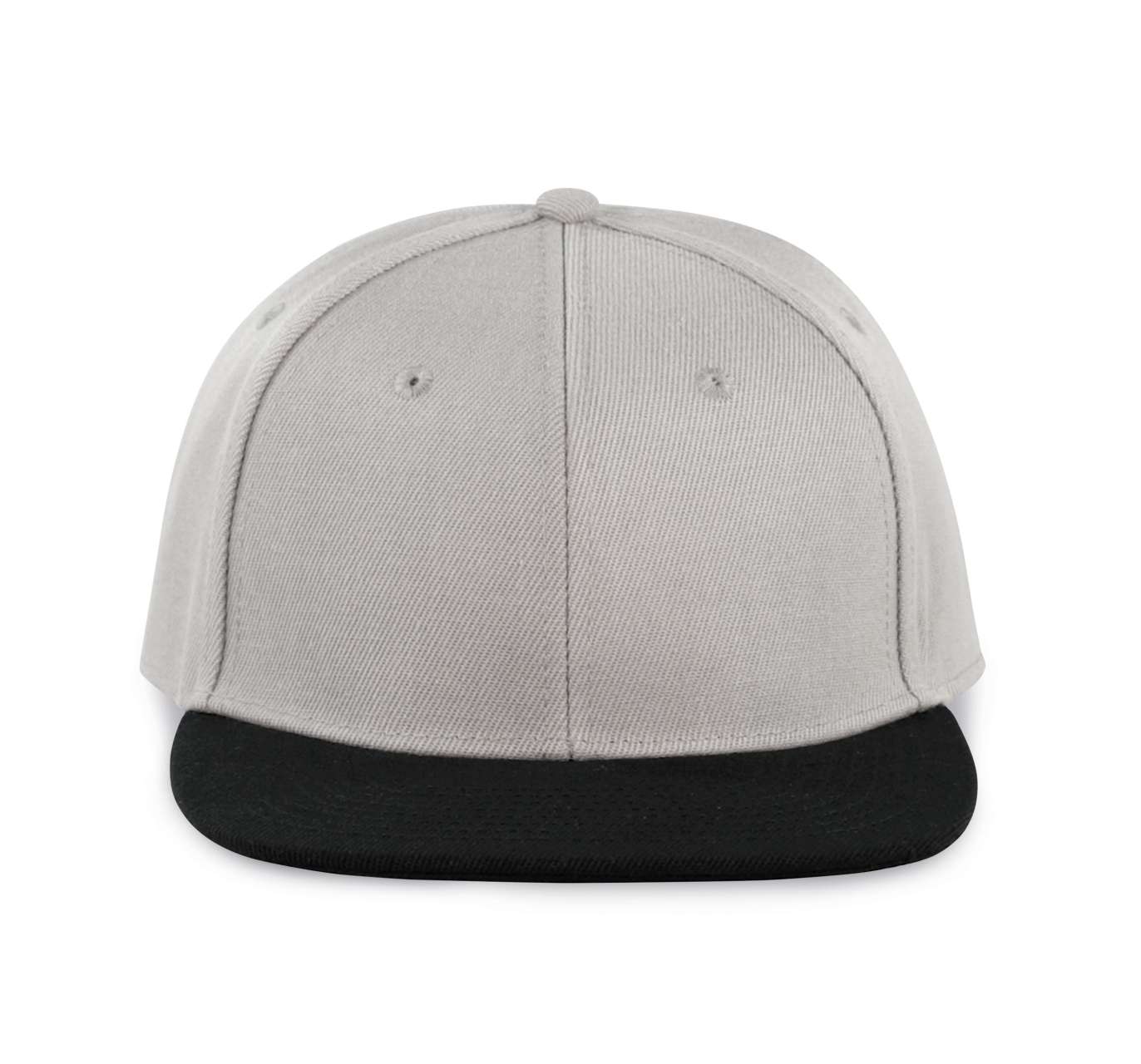 SNAPBACK CAP - 6 PANELS - Light Grey/Black - colorimageurl