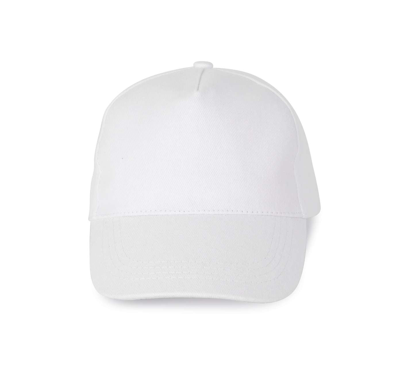 HEAVY COTTON CAP - 5 PANELS - White - Main