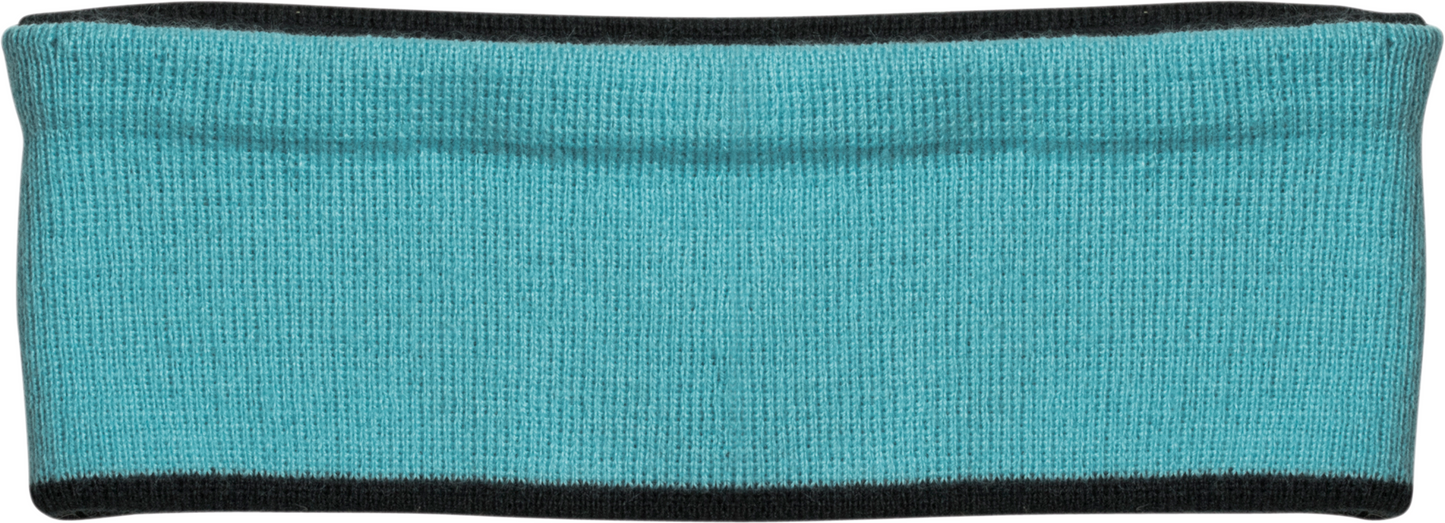 REVERSIBLE KNITTED HEADBAND - Navy/Lagoon - Main