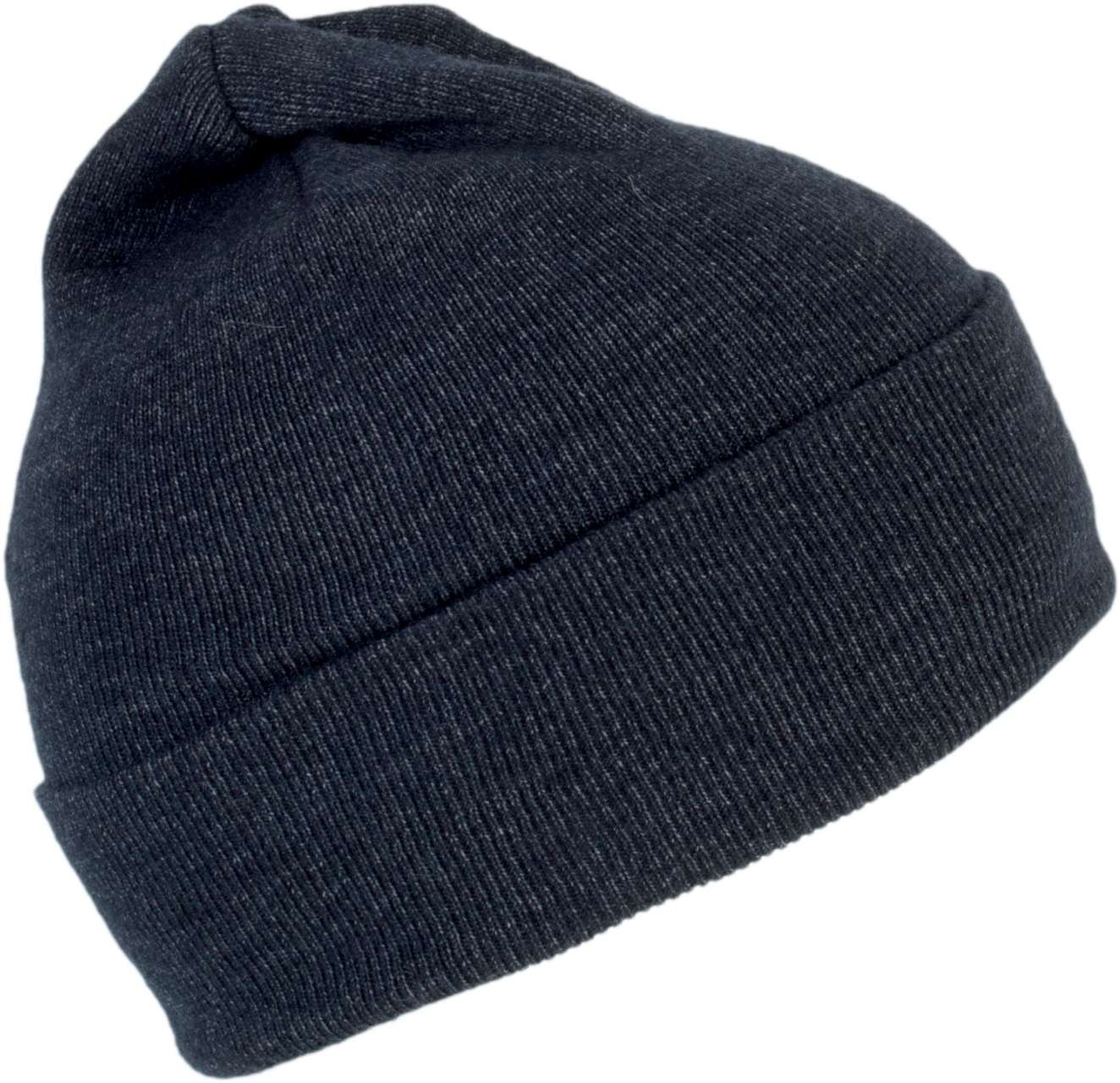 BEANIE WITH TURN-UP - Off Navy - Additional