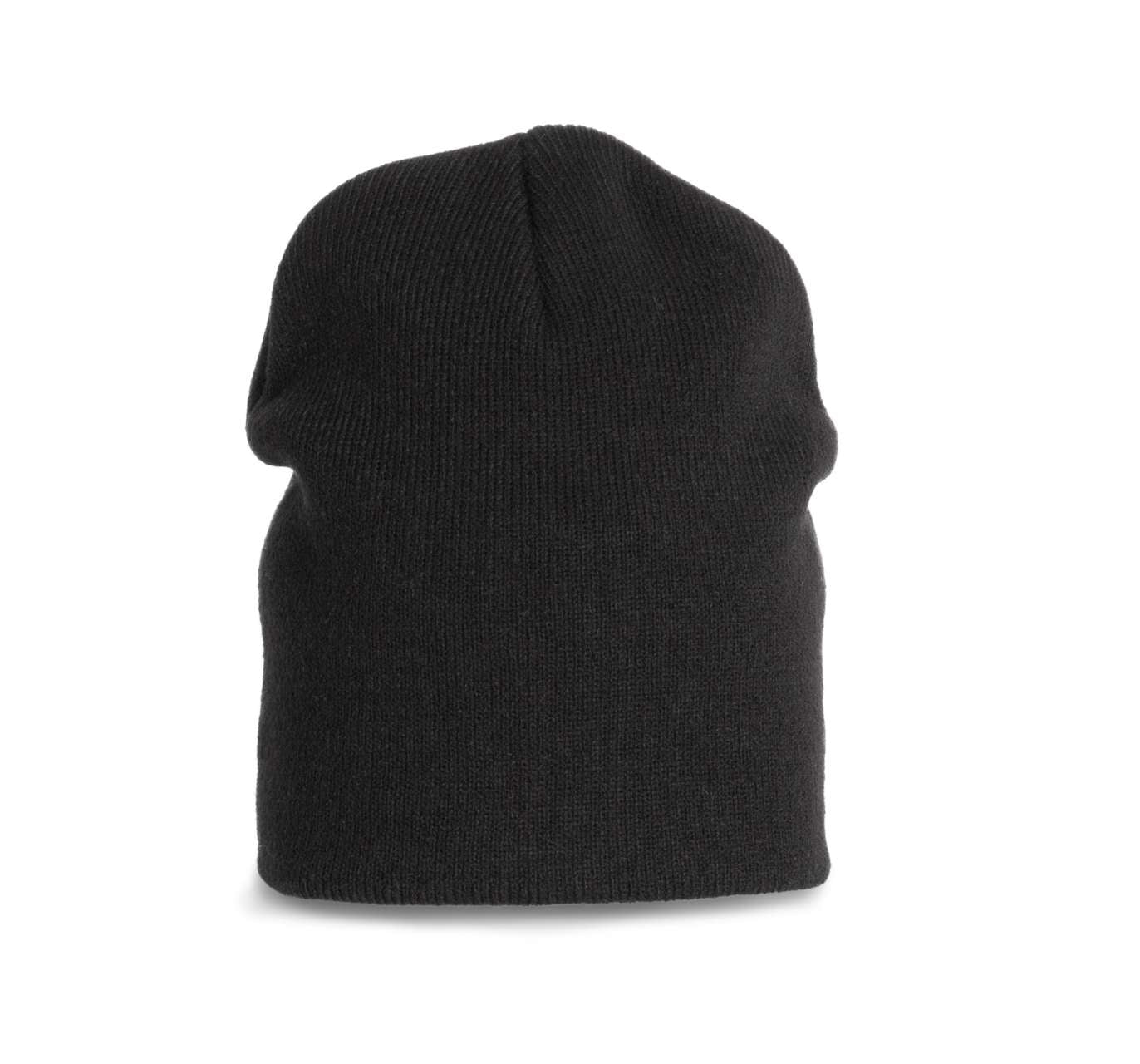 KNITTED BEANIE - Black - colorimageurl
