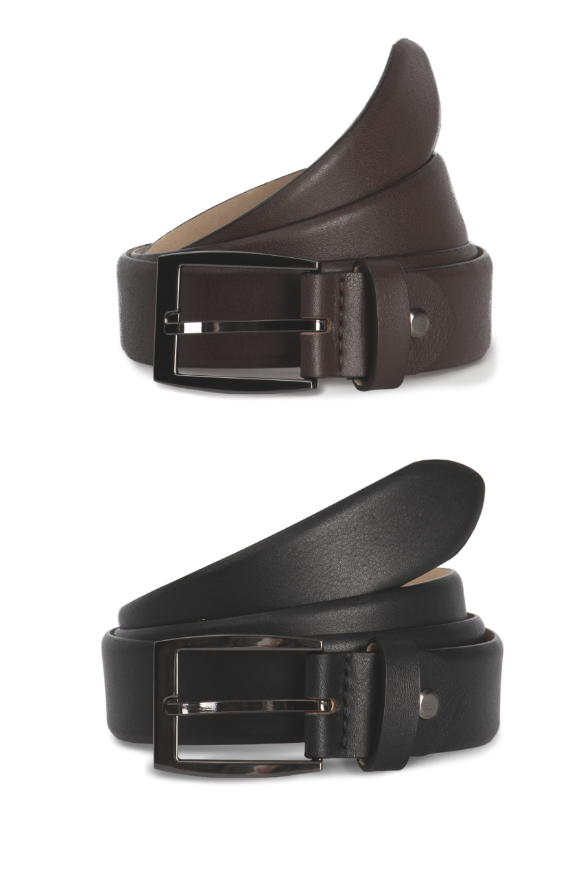 ADJUSTABLE ROUND EDGE CLASSIC BELT - Black - Model