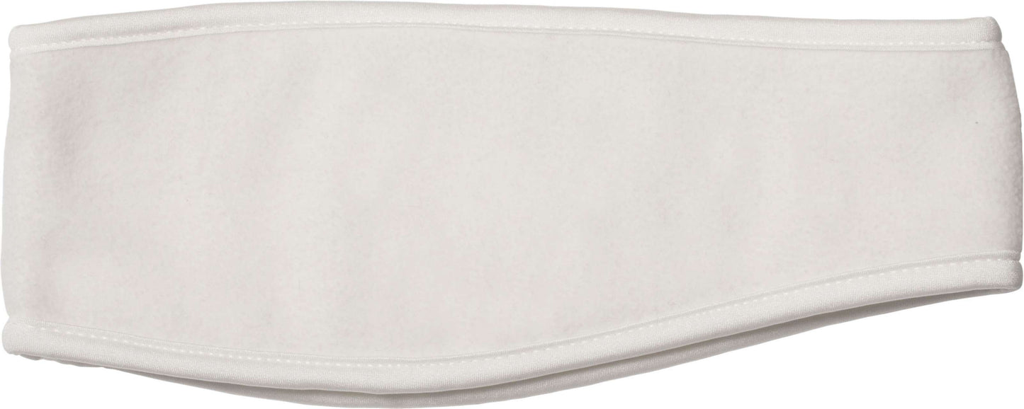 POLAR FLEECE HEADBAND - White - colorimageurl