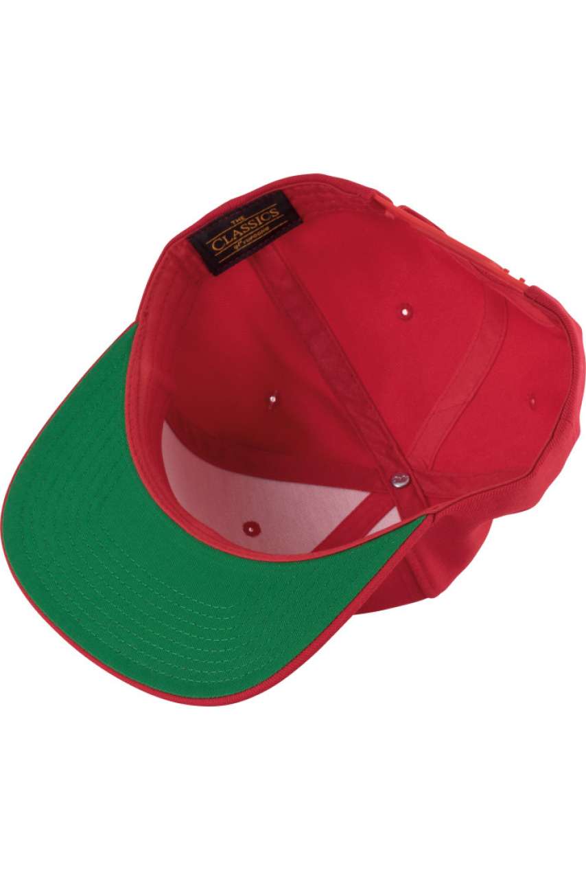 FLAT PEAK CAP - 6 PANELS - White/Black - Additional