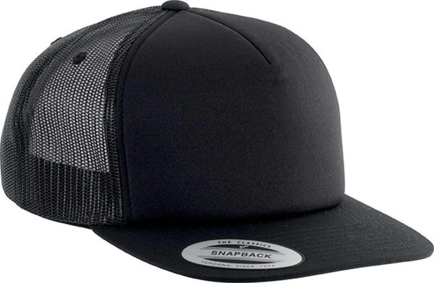 CLASSIC TRUCKER CAP - 5 PANELS - Black/Black/Black - Main