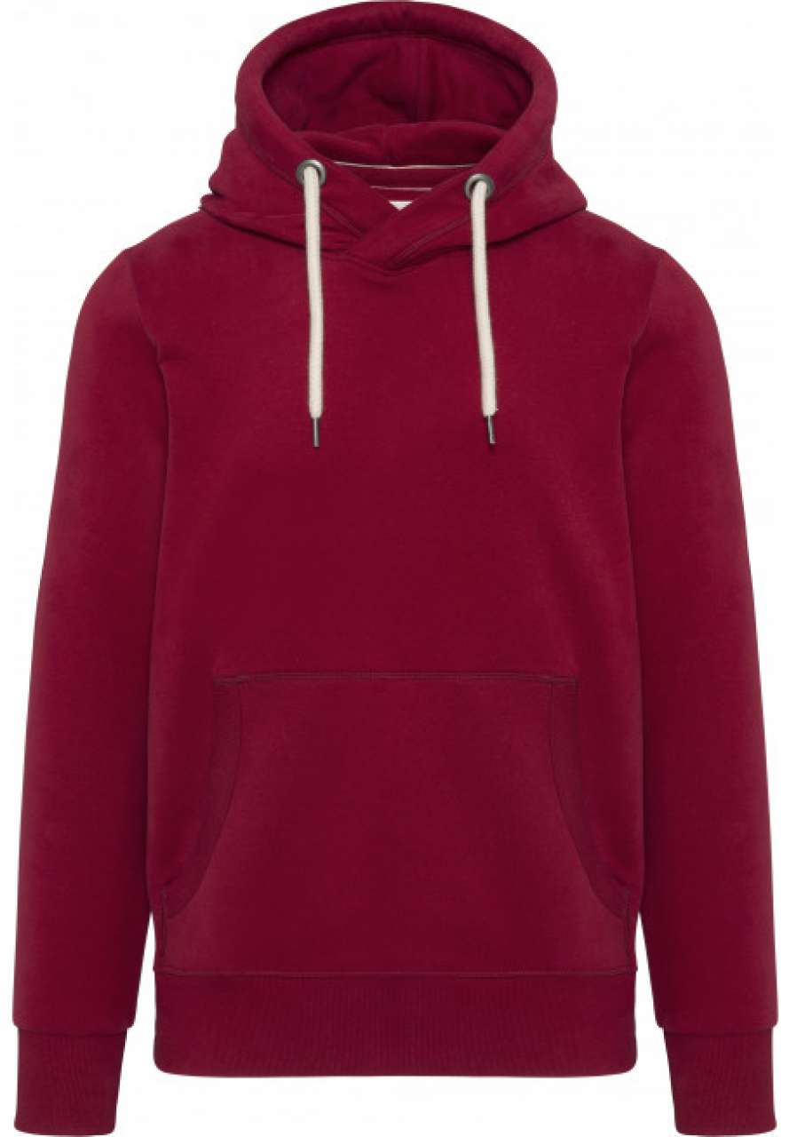 HOODED SWEATSHIRT - Vintage Dark Red - colorimageurl