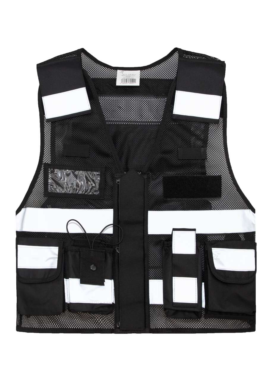 MESH TACTICAL VEST "SPARTA" - Black - colorimageurl