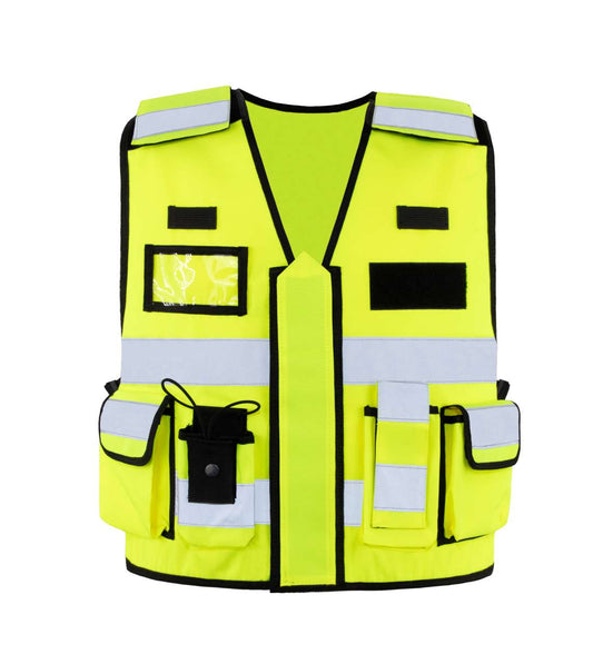 TACTICAL SAFETY VEST "BONN" - Hi-Vis Yellow/Black - colorimageurl