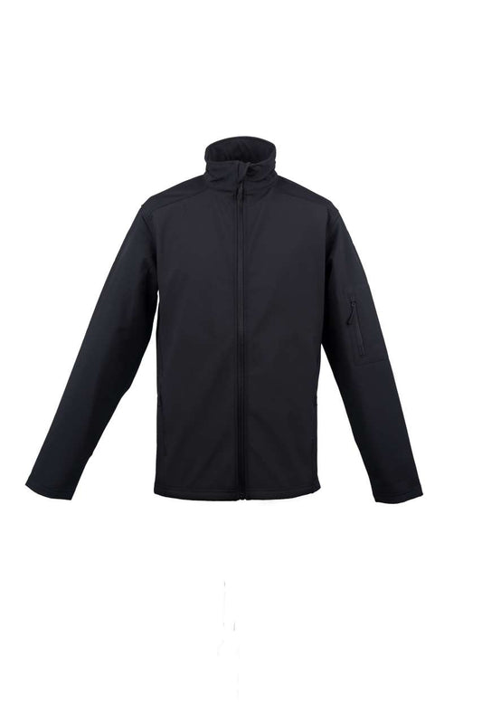 MEN’S 3-LAYER SOFTSHELL JACKET - Black - colorimageurl
