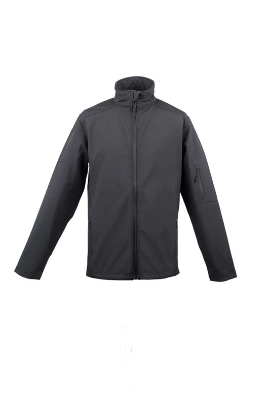MEN’S 3-LAYER SOFTSHELL JACKET - Charcoal - colorimageurl