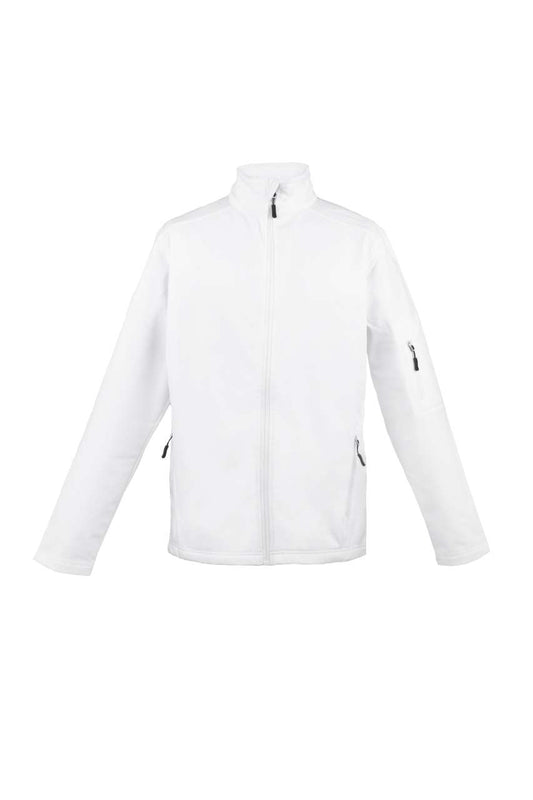 MEN’S 3-LAYER SOFTSHELL JACKET - White - colorimageurl
