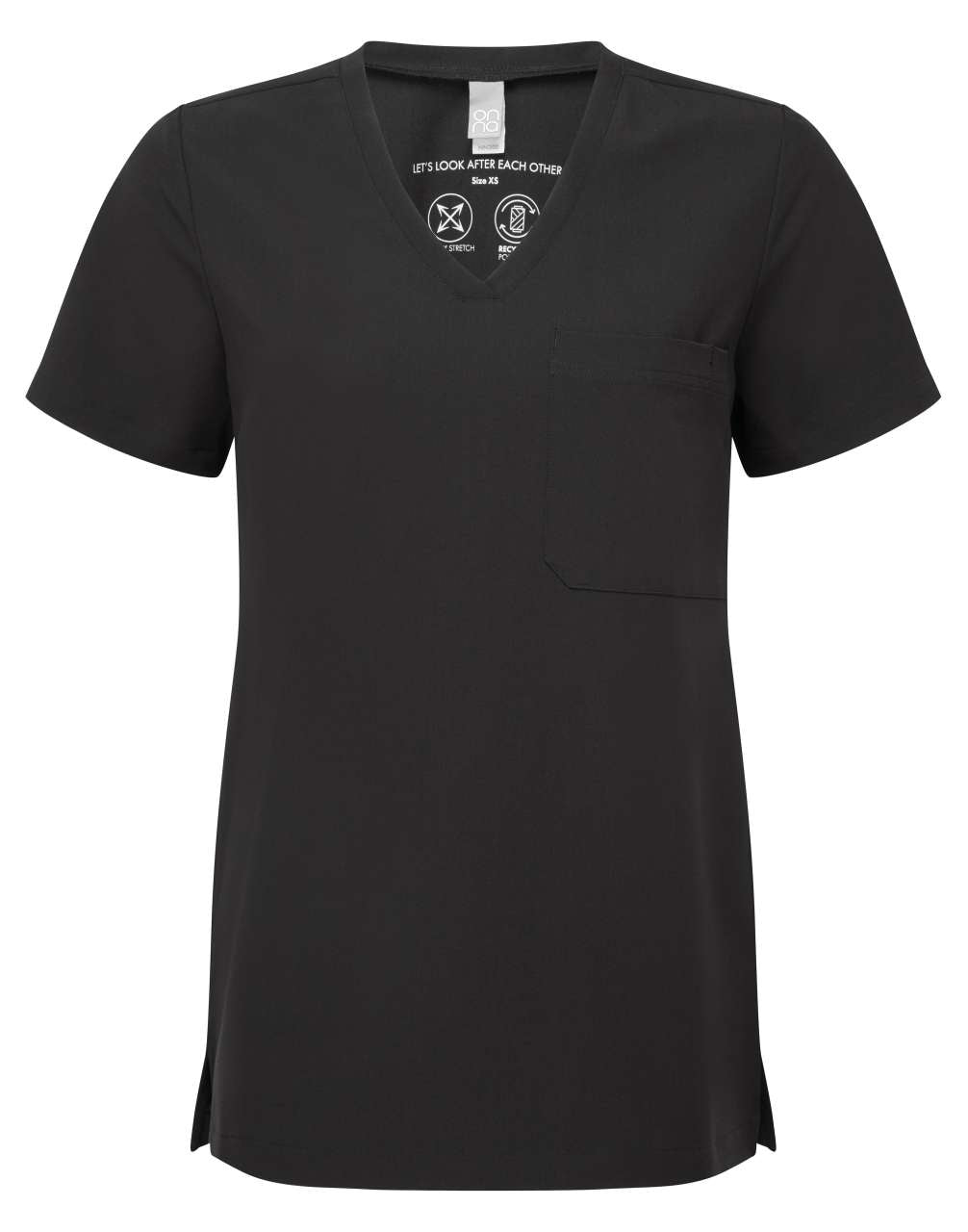 'LIMITLESS' WOMEN’S ONNA-STRETCH TUNIC - Exact Black - colorimageurl