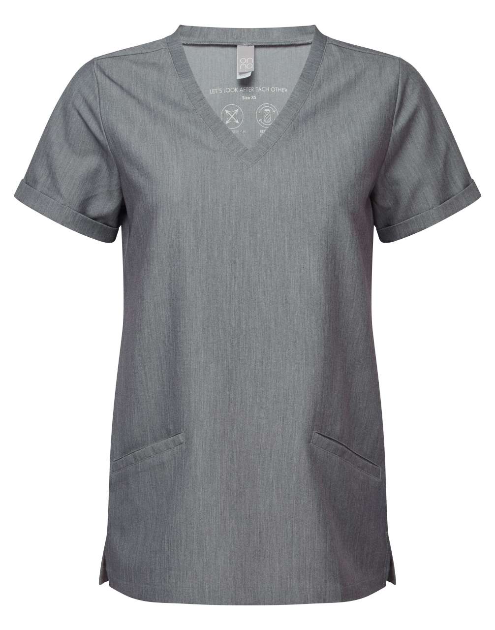'INVINCIBLE' WOMEN’S ONNA-STRETCH TUNIC - Dynamo Grey - colorimageurl