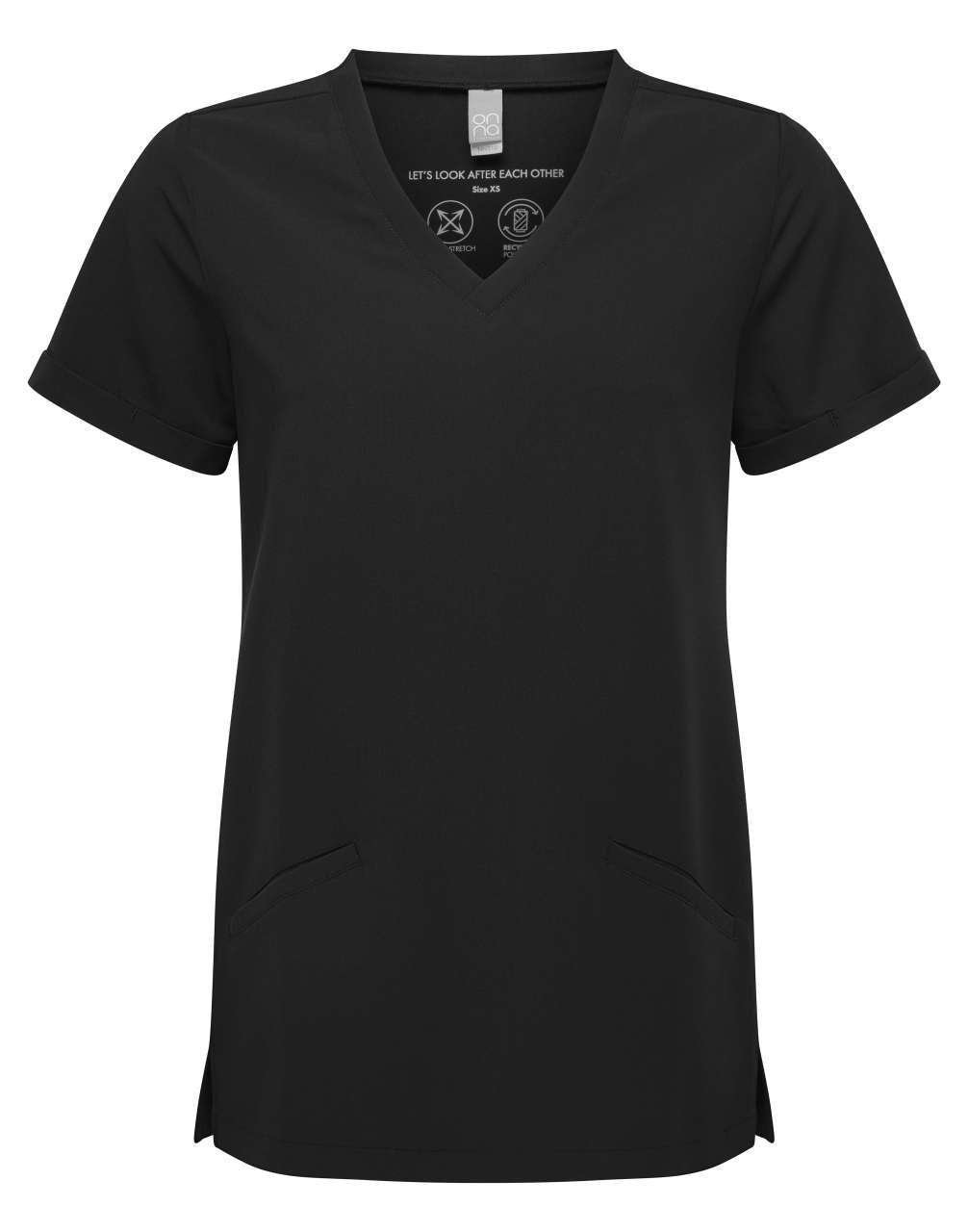 'INVINCIBLE' WOMEN’S ONNA-STRETCH TUNIC - Exact Black - colorimageurl