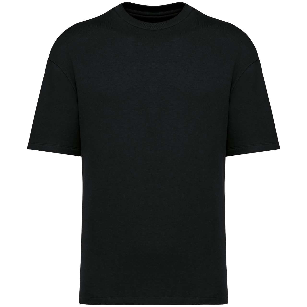 UNISEX ECO-FRIENDLY OVERSIZED FRENCH TERRY T-SHIRT - Black - colorimageurl