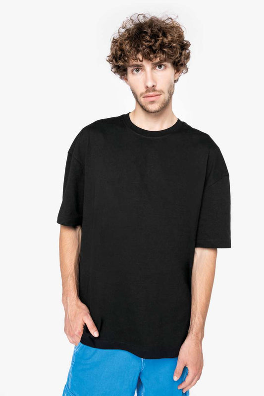 MEN'S OVERSIZED T-SHIRT - Black - modelimageurl