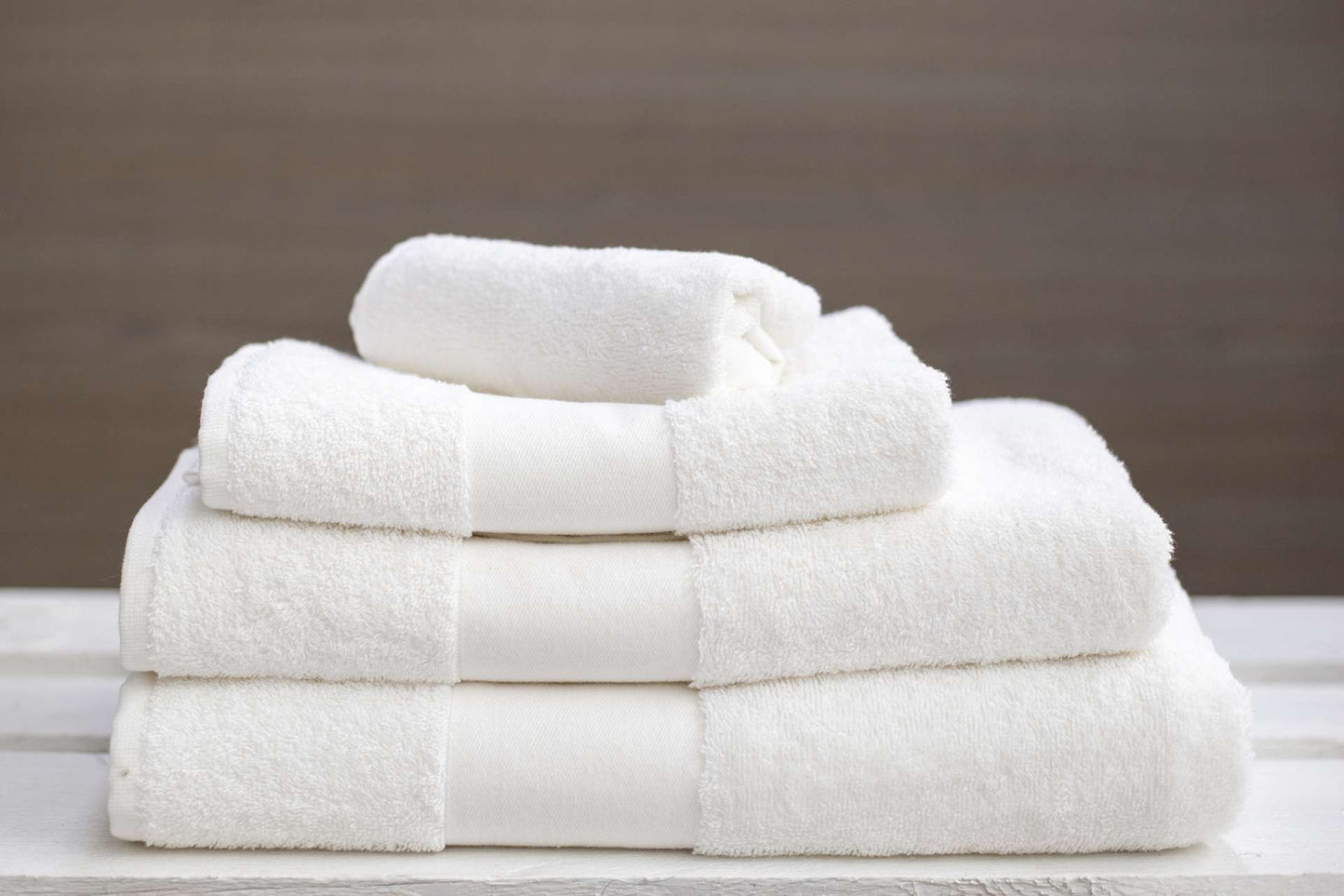 OLIMA CLASSIC TOWEL - White - Main