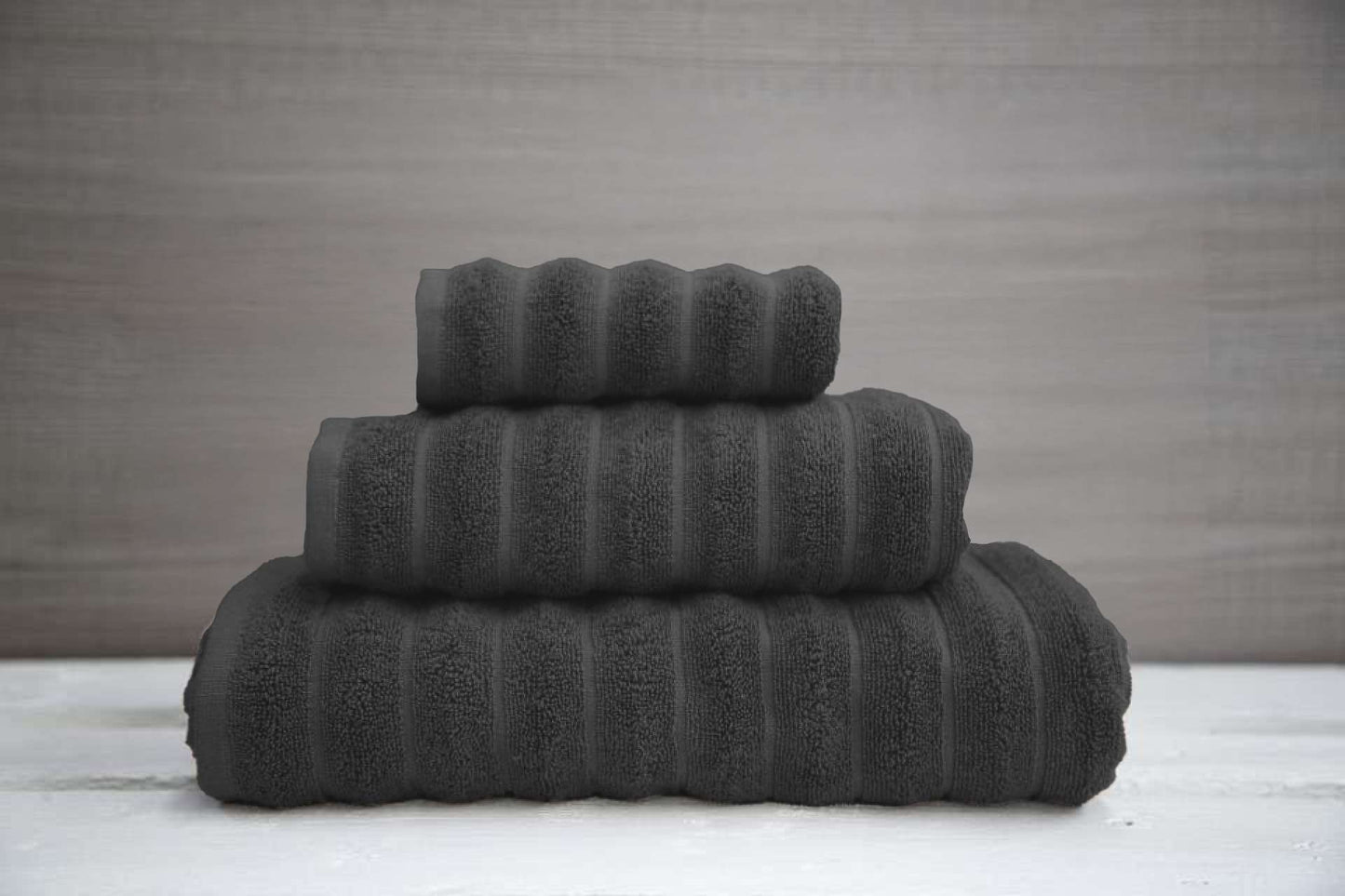 OLIMA PREMIUM TOWEL - Charcoal Grey - colorimageurl