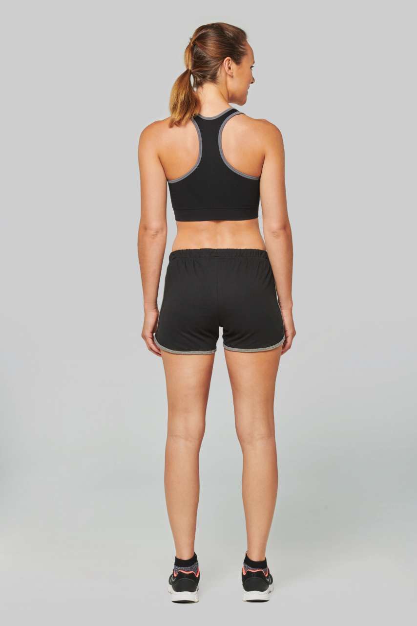 SEAMLESS SPORTS BRA - Storm Grey/Fluorescent Yellow - Additional