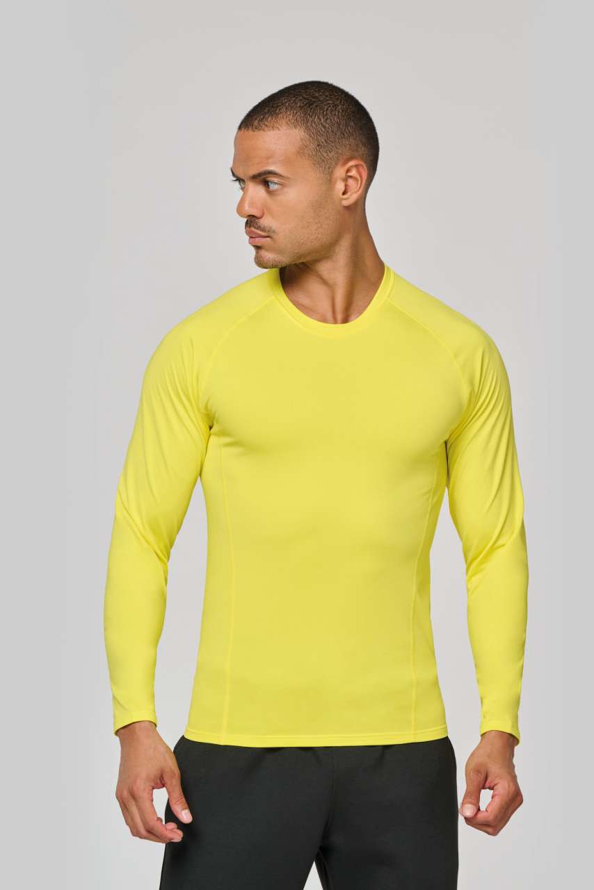 ADULTS' LONG-SLEEVED BASE LAYER SPORTS T-SHIRT - Black - Additional