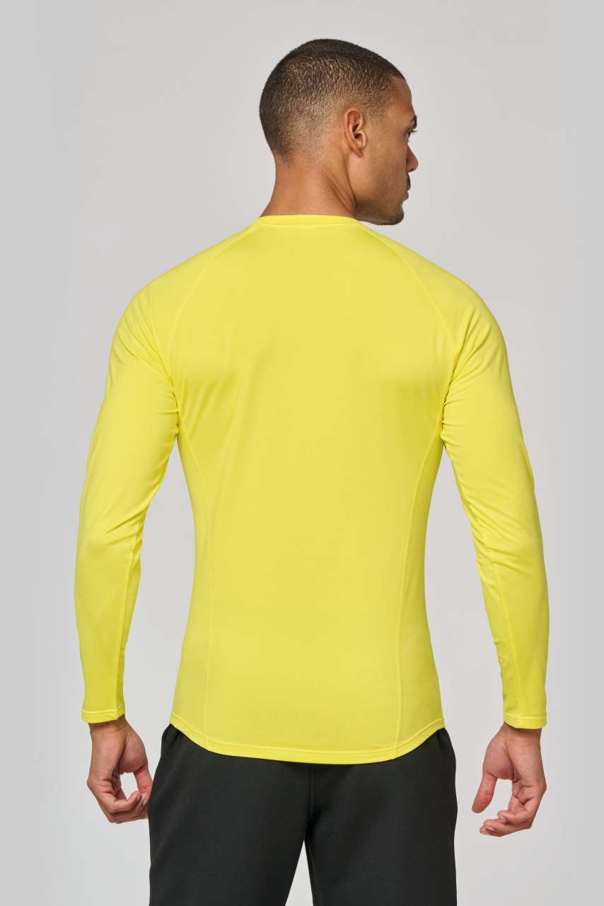 ADULTS' LONG-SLEEVED BASE LAYER SPORTS T-SHIRT - Black - Additional