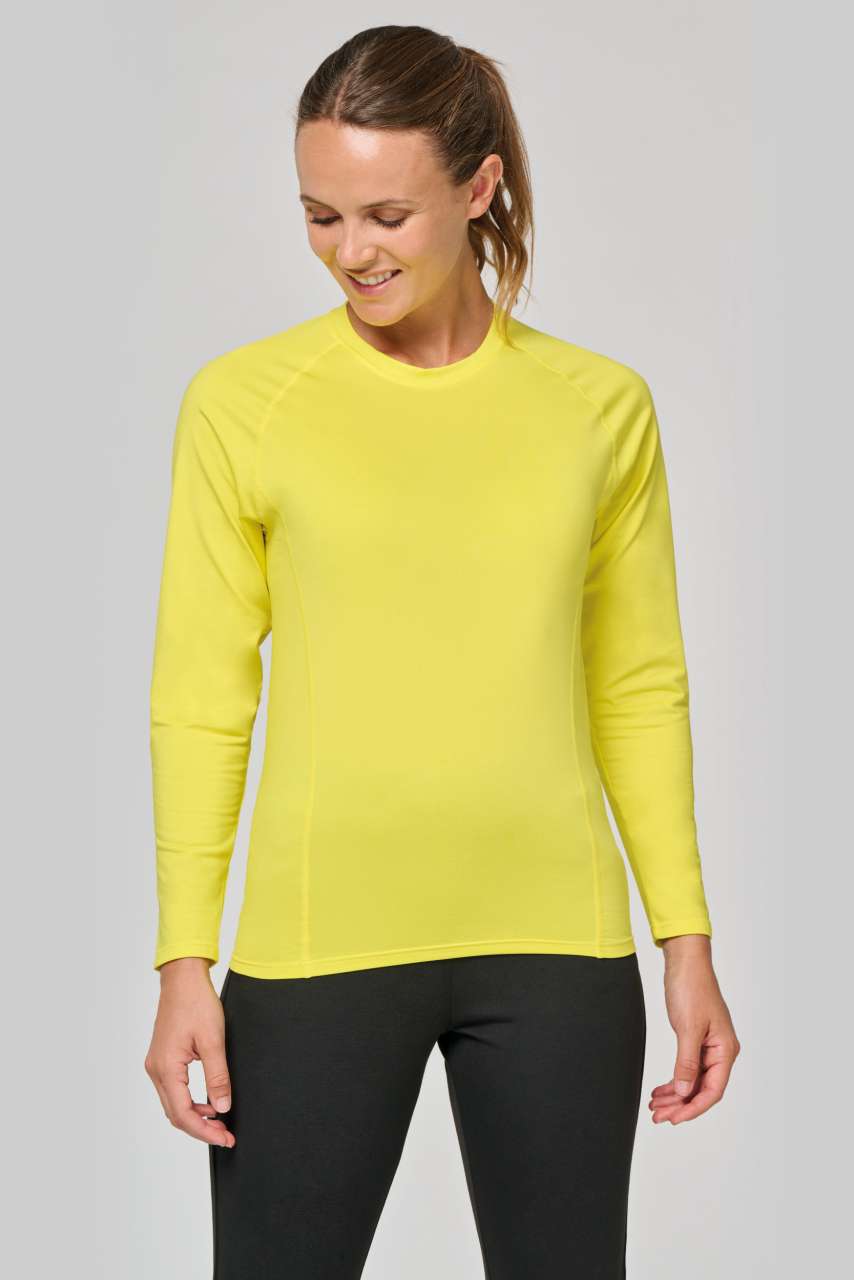 ADULTS' LONG-SLEEVED BASE LAYER SPORTS T-SHIRT - Black - Additional