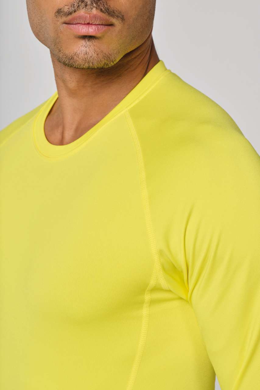 ADULTS' LONG-SLEEVED BASE LAYER SPORTS T-SHIRT - Black - Additional