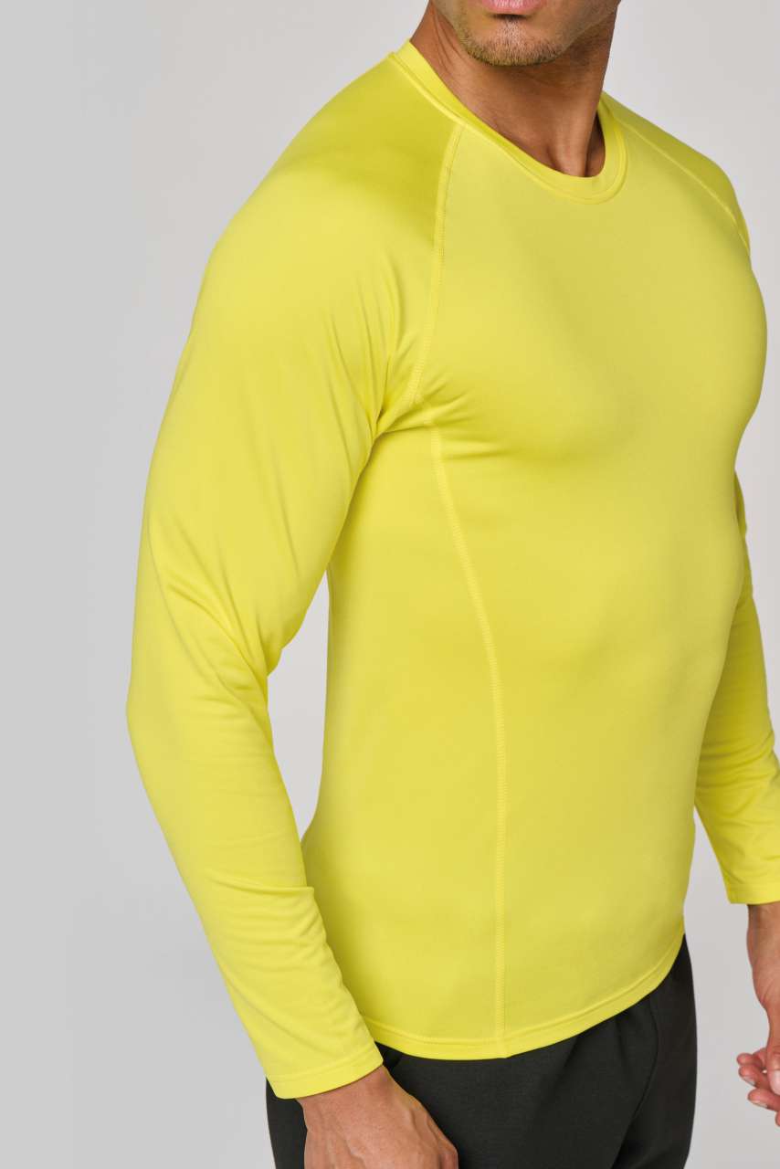 ADULTS' LONG-SLEEVED BASE LAYER SPORTS T-SHIRT - Black - Additional