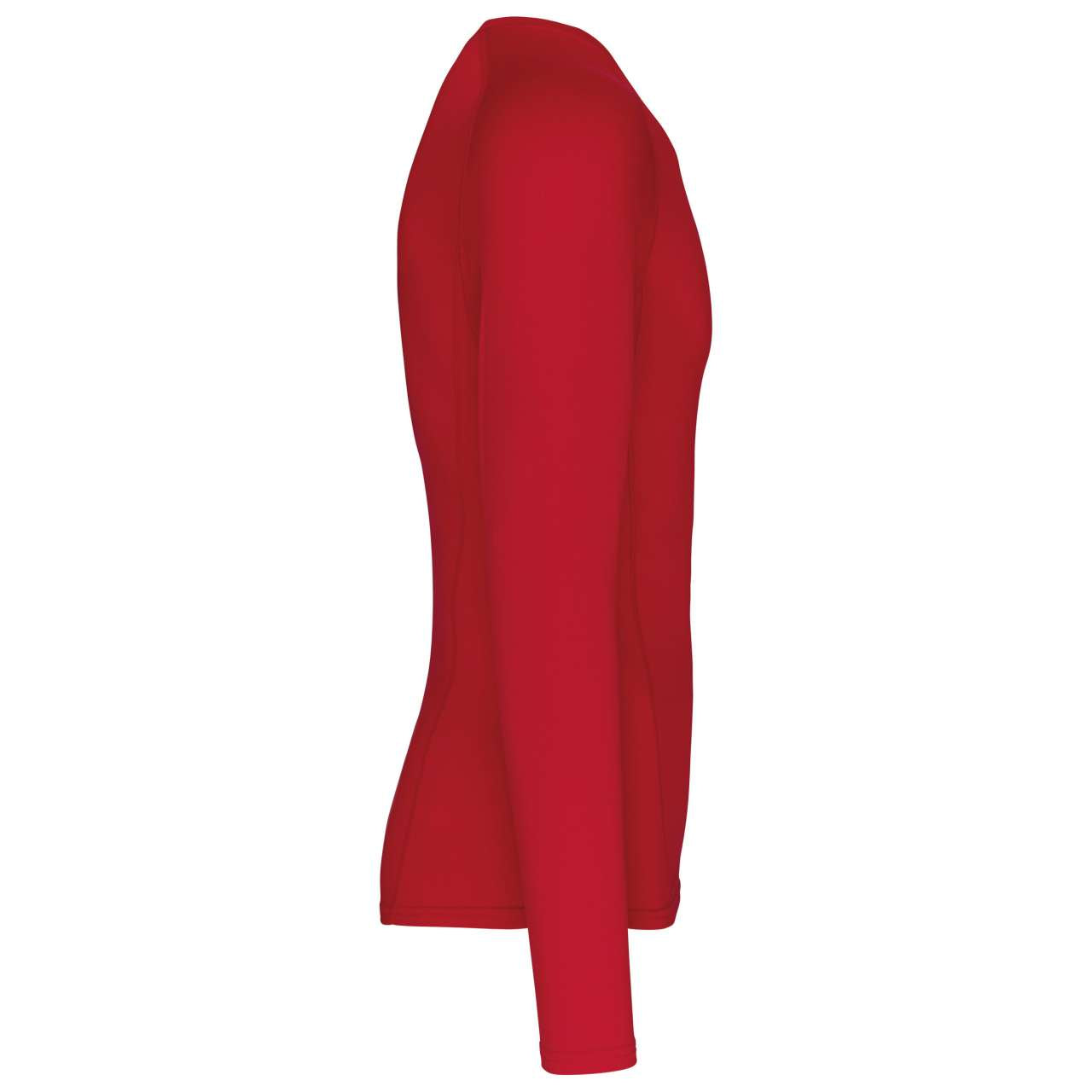 ADULTS' LONG-SLEEVED BASE LAYER SPORTS T-SHIRT - Sporty Red - Additional