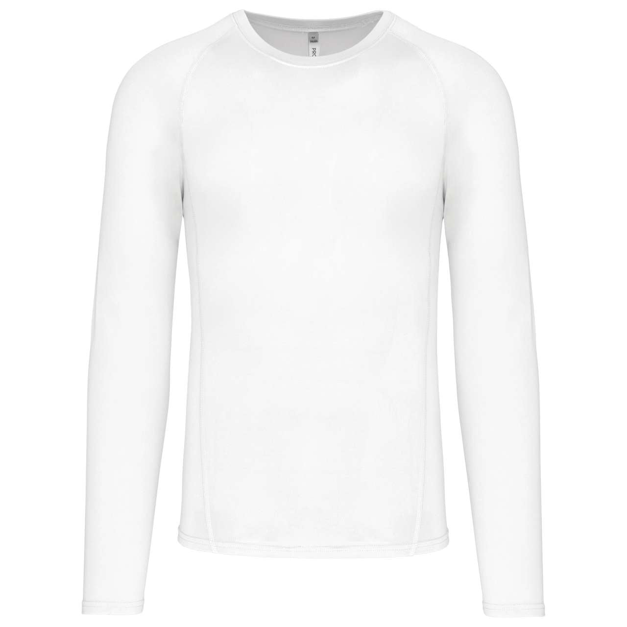 ADULTS' LONG-SLEEVED BASE LAYER SPORTS T-SHIRT - White - Main