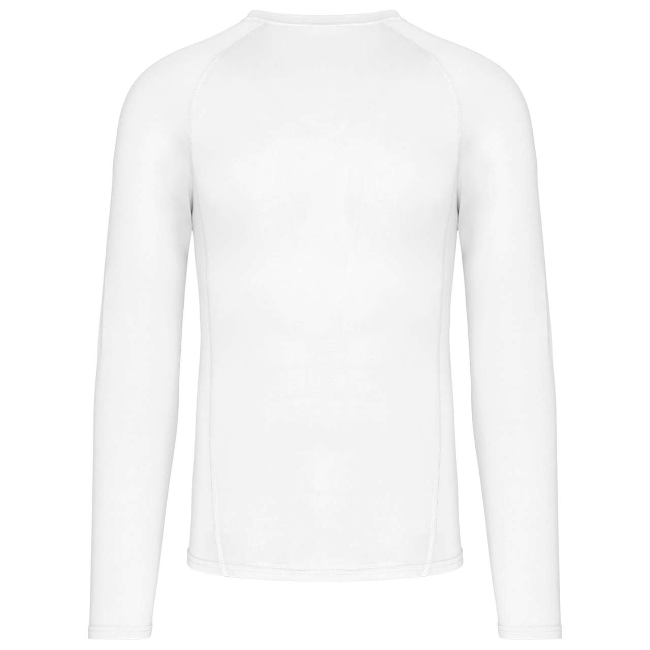 ADULTS' LONG-SLEEVED BASE LAYER SPORTS T-SHIRT - White - Additional