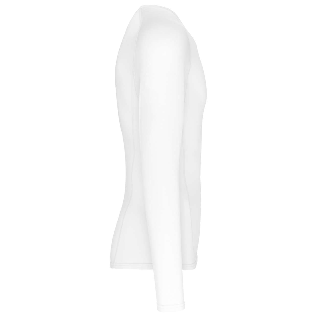 ADULTS' LONG-SLEEVED BASE LAYER SPORTS T-SHIRT - White - Additional