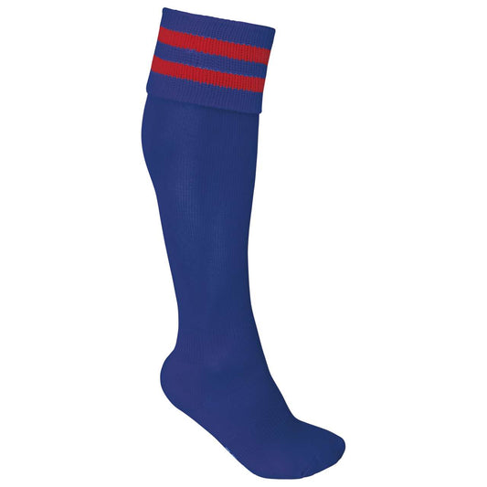 STRIPED SPORTS SOCKS - Dark Royal Blue/Sporty Red - Main