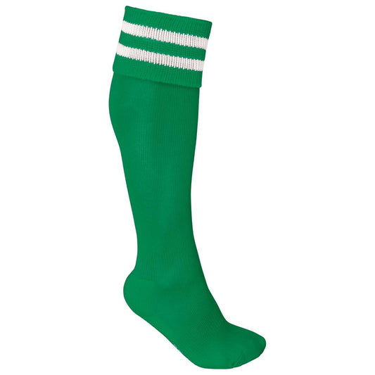 STRIPED SPORTS SOCKS - Sporty Kelly Green/White - Main