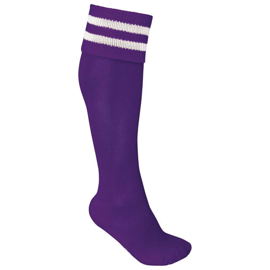 STRIPED SPORTS SOCKS - Sporty Purple/White - Main