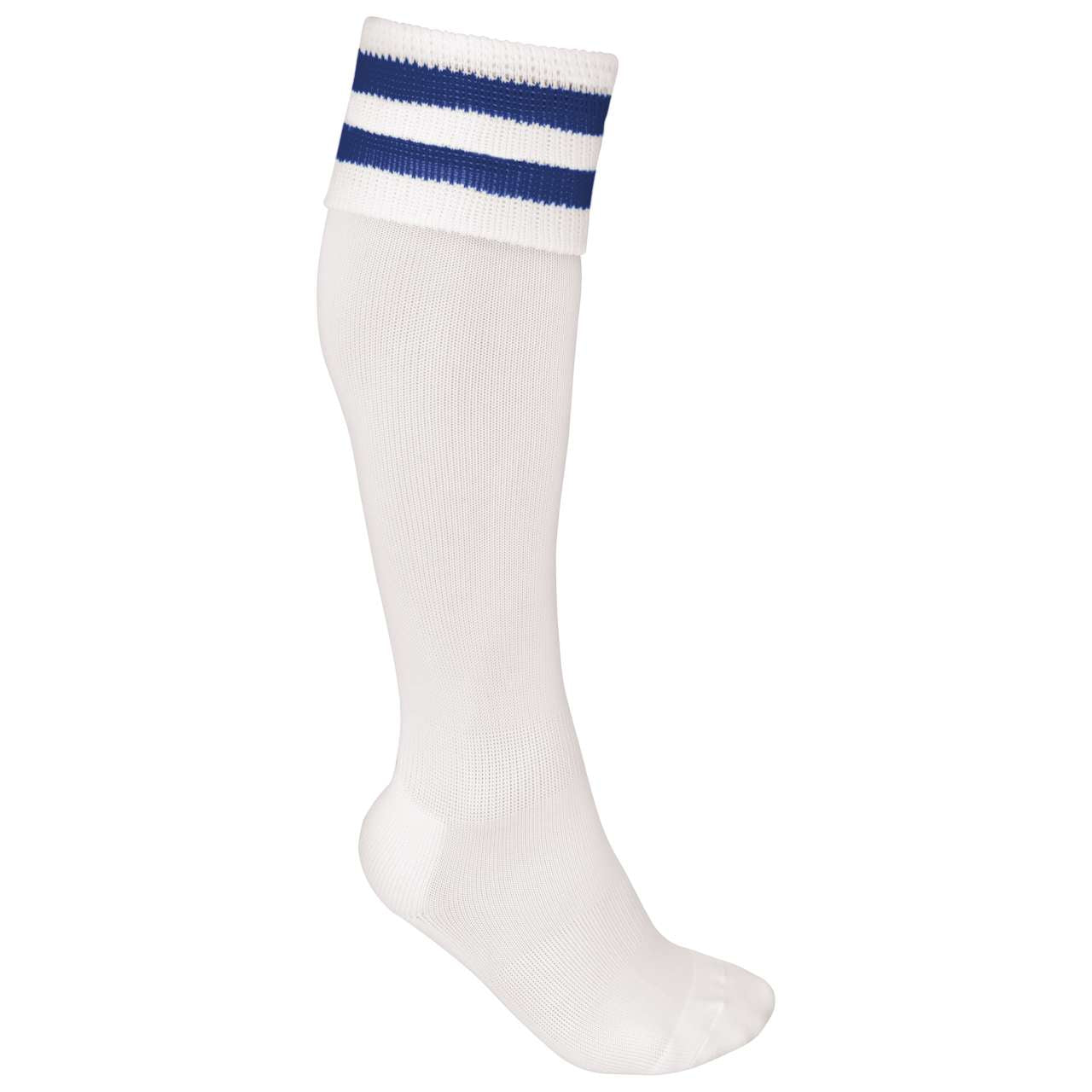 STRIPED SPORTS SOCKS - White/Dark Royal Blue - Main