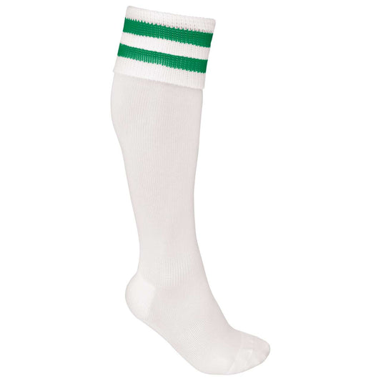 STRIPED SPORTS SOCKS - White/Sporty Kelly Green - Main