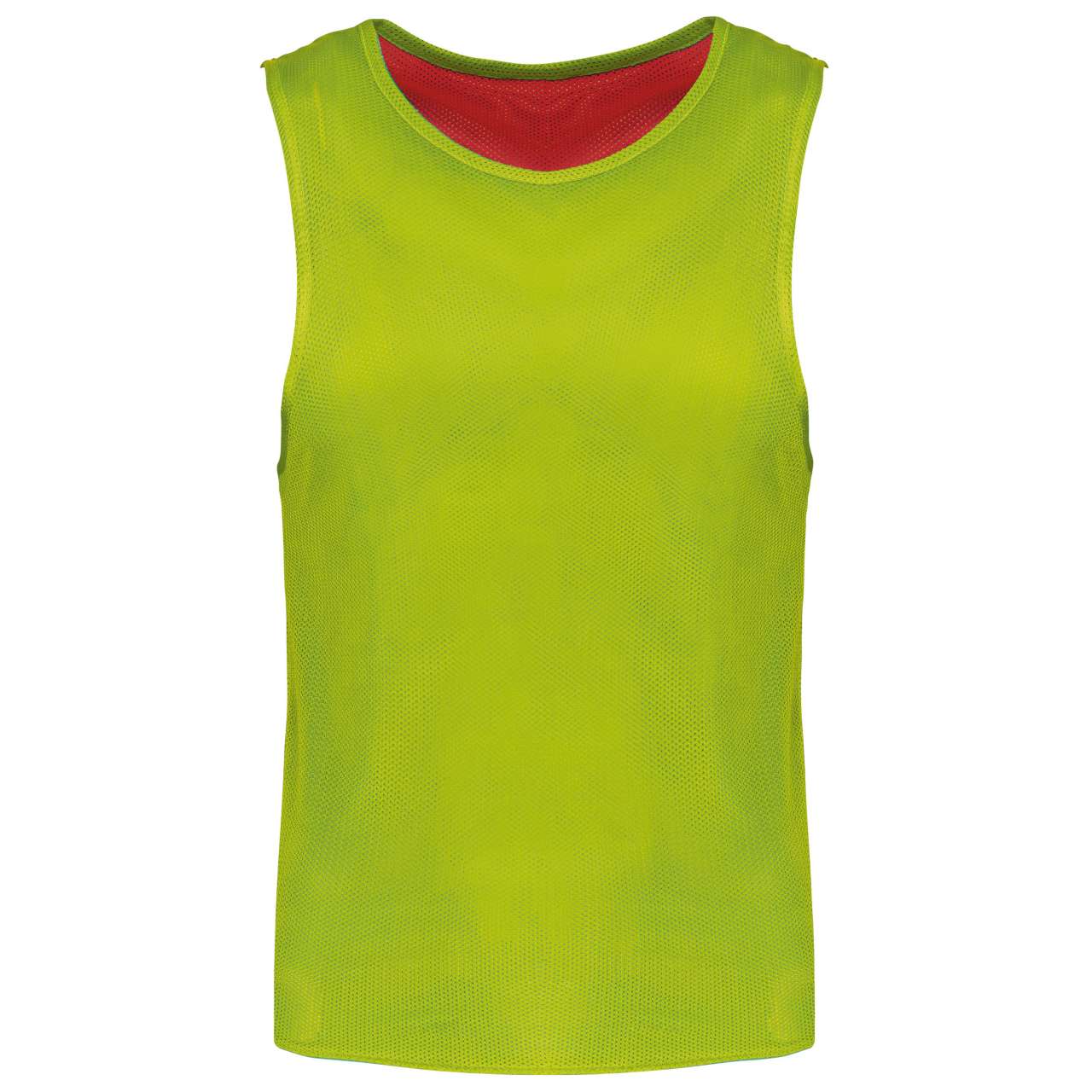 MULTI-SPORTS REVERSIBLE BIB - Sporty Red/Fluorescent Green - Additional