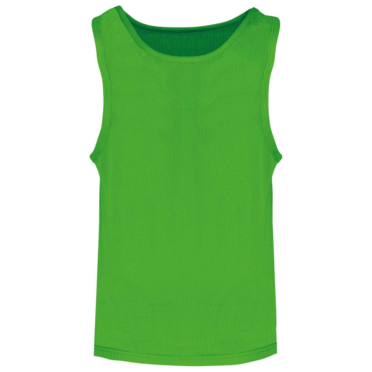 KID'S LIGHTWEIGHT MESH MULTISPORT BIB - Fluorescent Green - colorimageurl