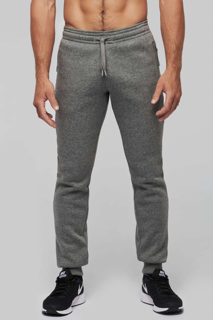 ADULT MULTISPORT JOGGING PANTS WITH POCKETS - Grey Heather - modelimageurl