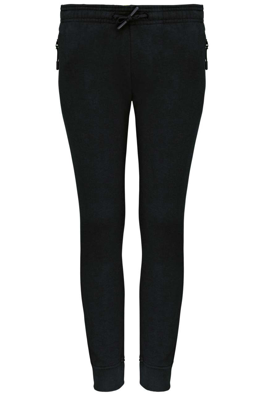 KID'S MULTISPORT JOGGING PANTS WITH POCKETS - Black - colorimageurl