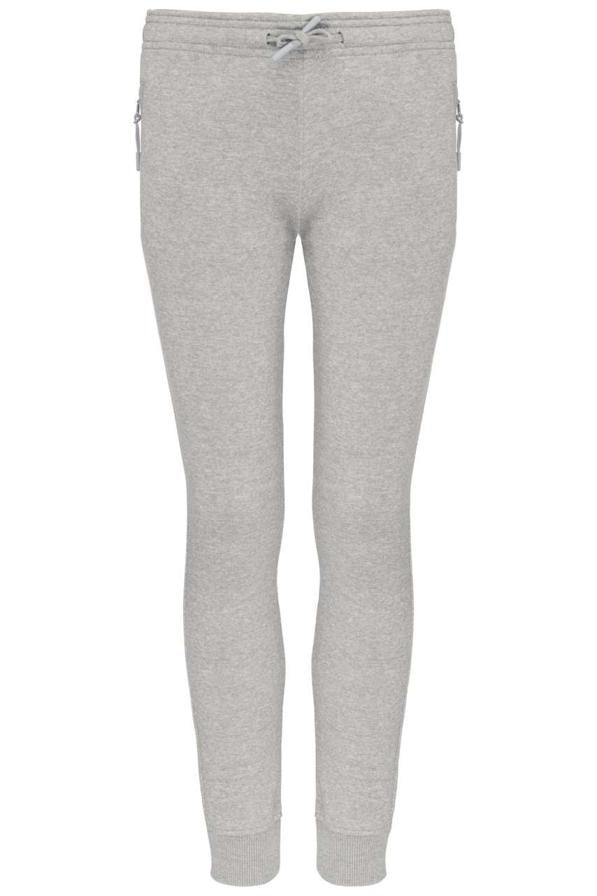 KID'S MULTISPORT JOGGING PANTS WITH POCKETS - Grey Heather - colorimageurl