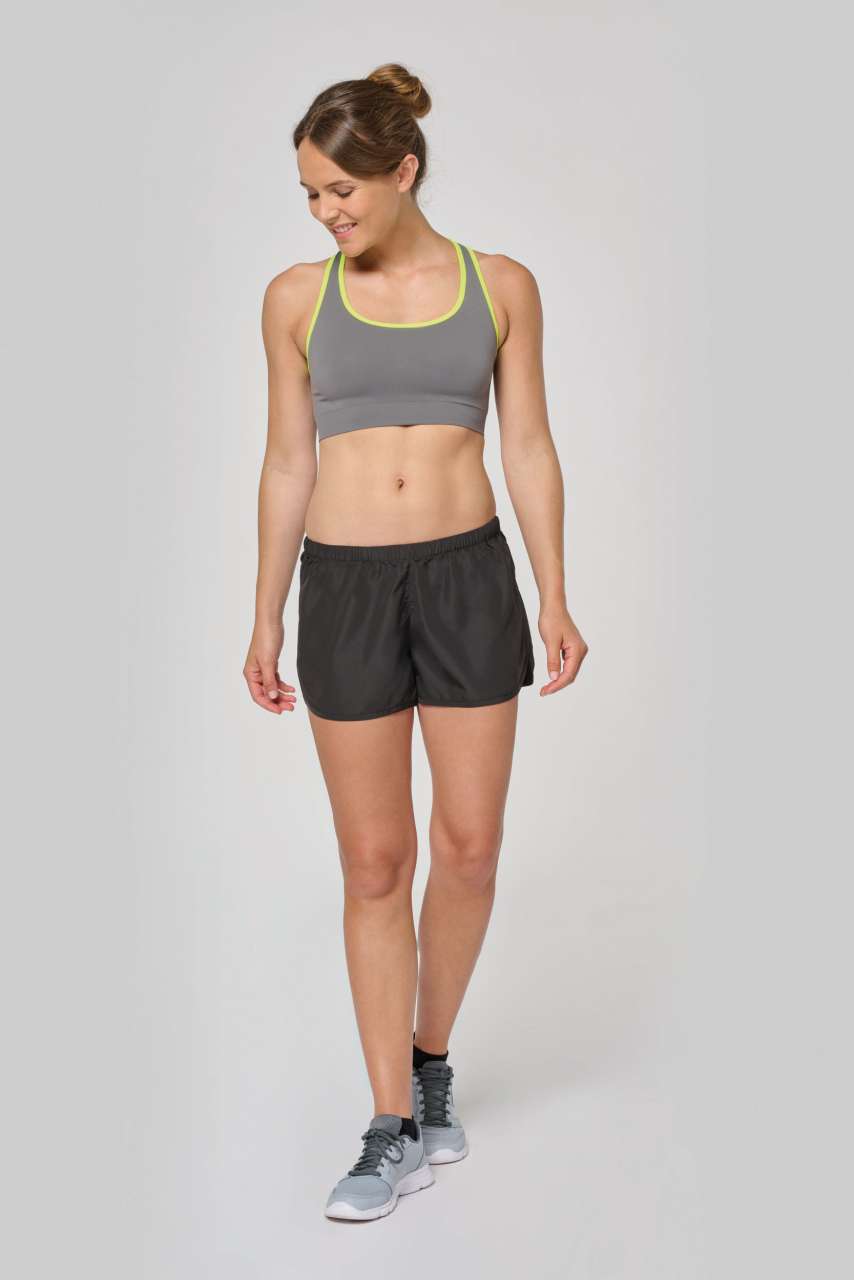 LADIES' RUNNING SHORTS - Black - Additional