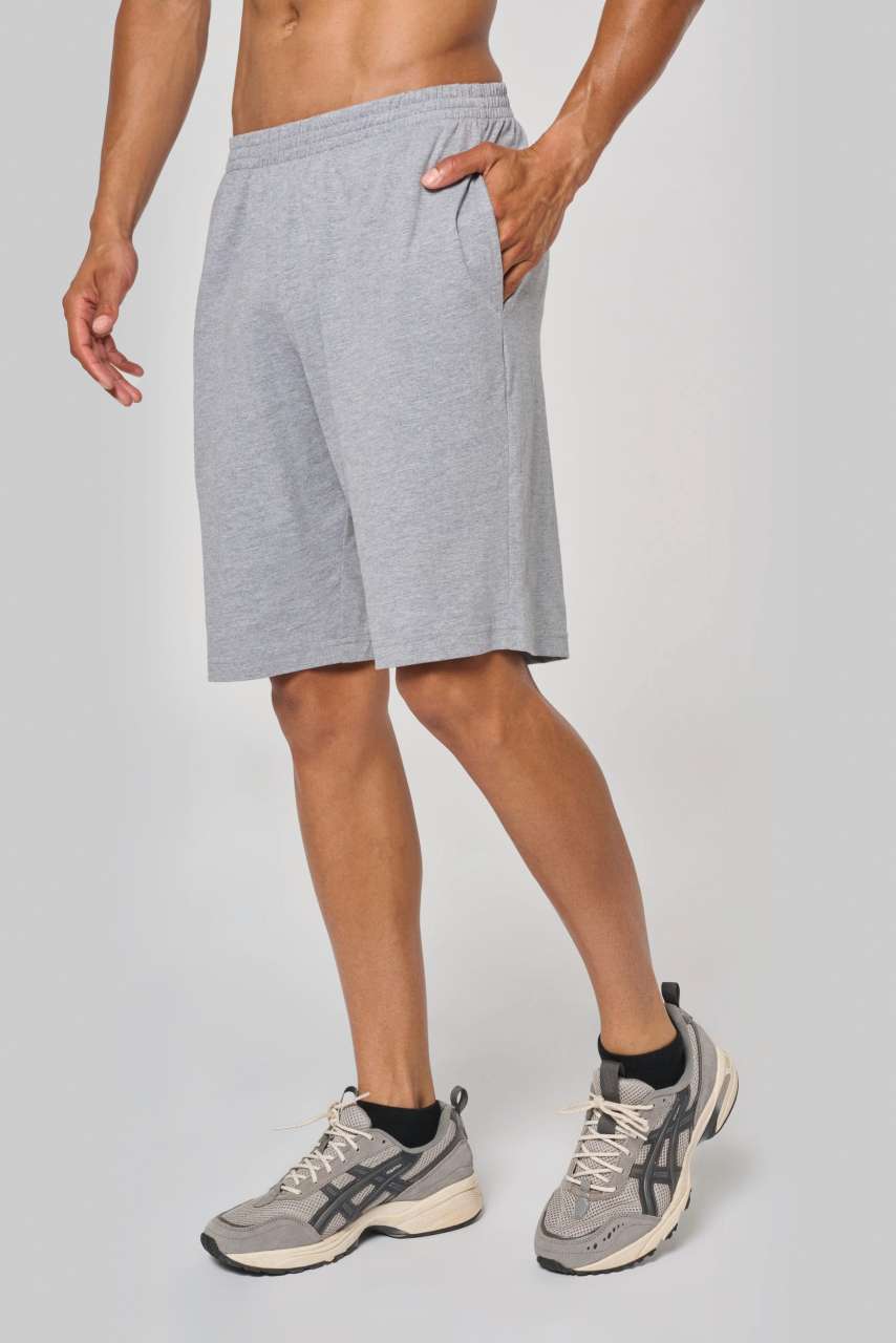 MEN'S JERSEY SPORTS SHORTS - Black - Additional