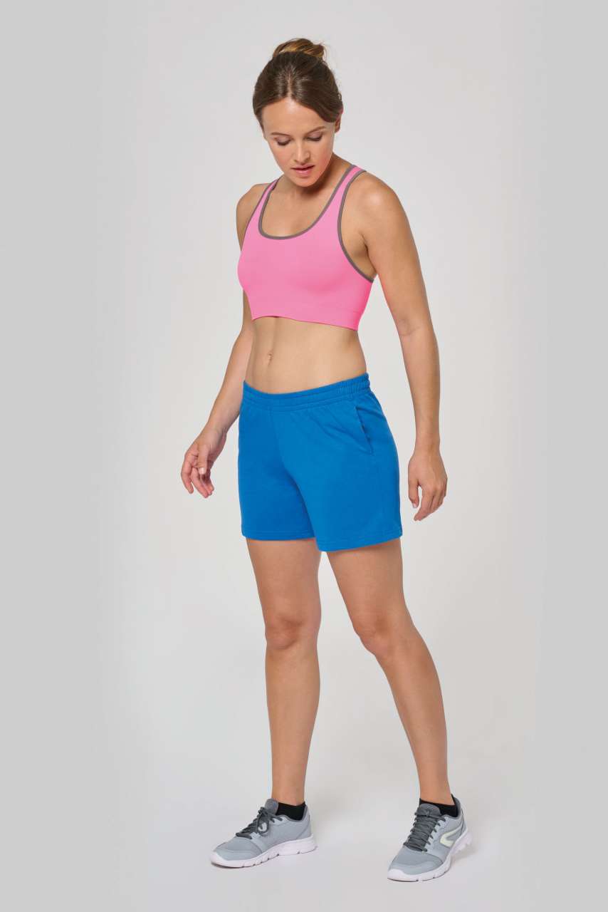 LADIES' JERSEY SPORTS SHORTS - Black - Additional