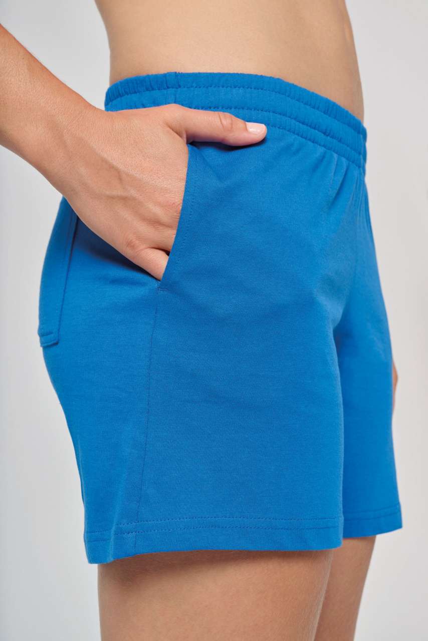 LADIES' JERSEY SPORTS SHORTS - Black - Additional