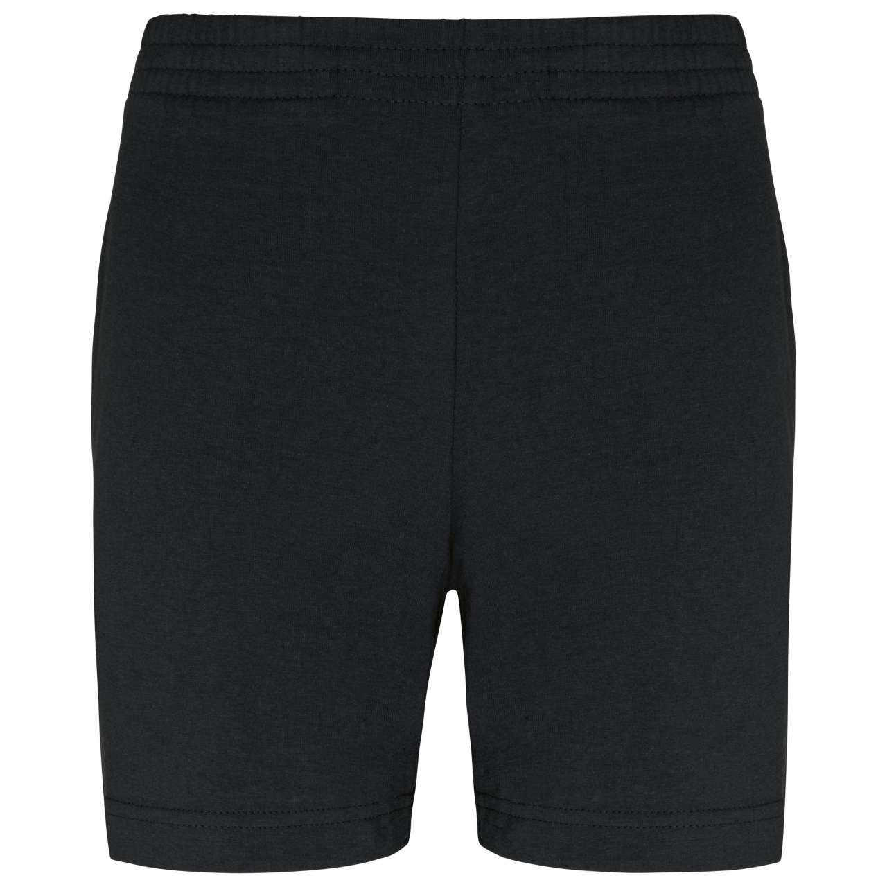 KIDS' JERSEY SPORTS SHORTS - Black - colorimageurl