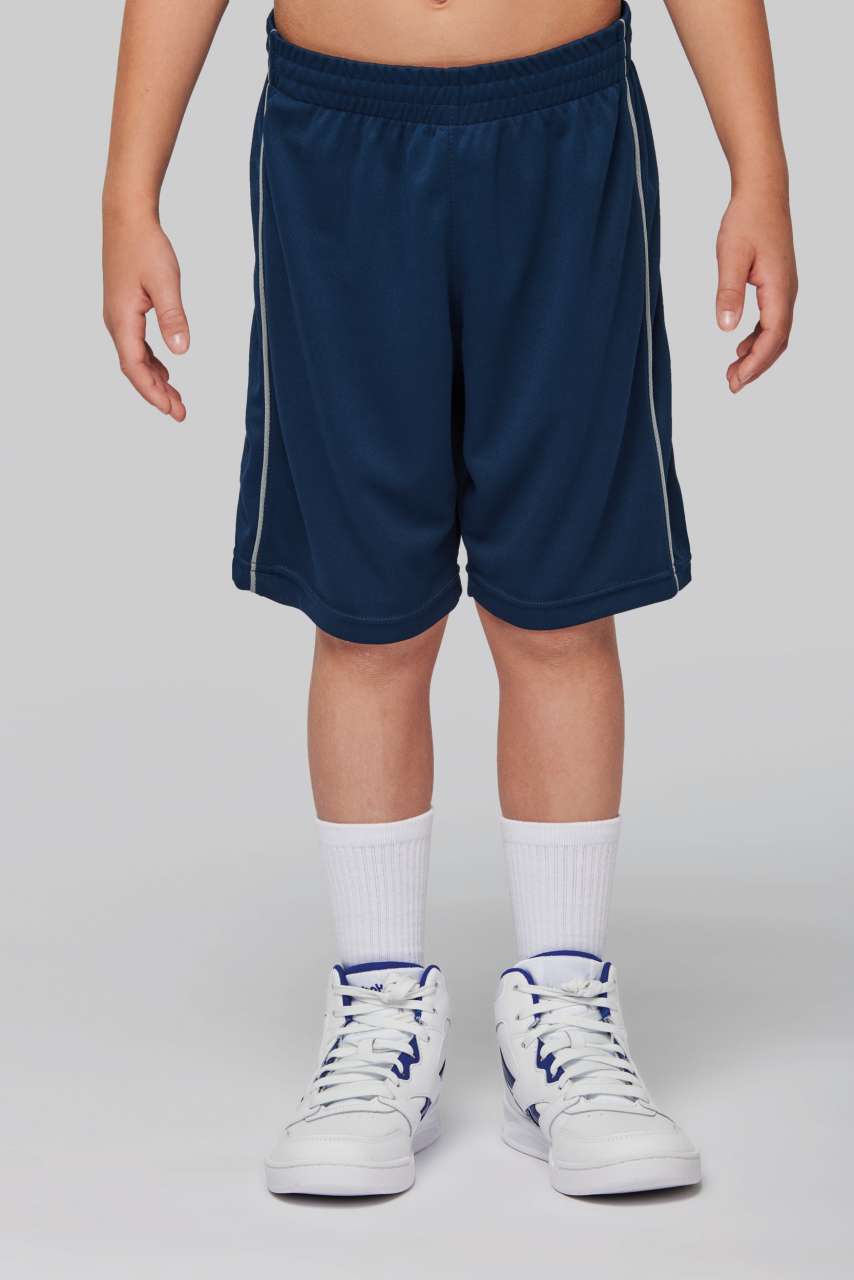 KID'S BASKET BALL SHORTS - Dark Kelly Green - Main