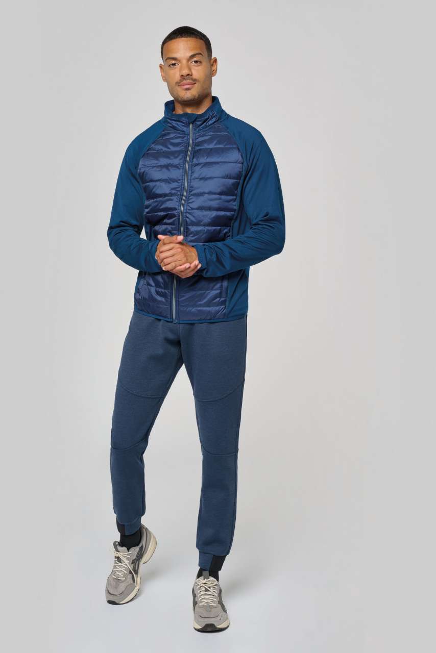 DUAL-FABRIC SPORTS JACKET - Black/Black - Additional