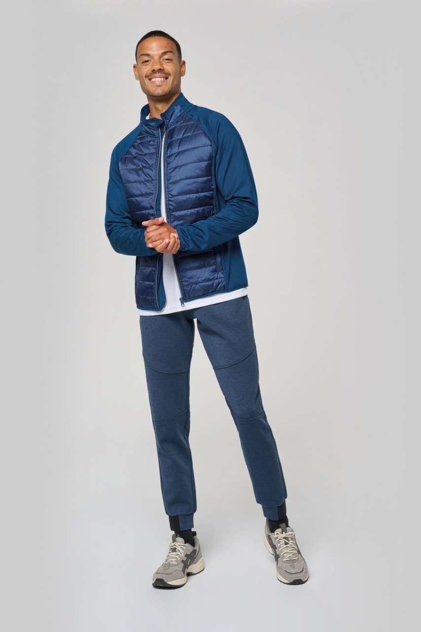 DUAL-FABRIC SPORTS JACKET - Black/Black - Additional